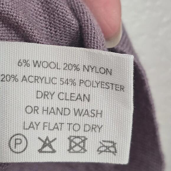 LF Markey Sweater Women's Joshua Turtleneck Wool Soft Knit Lavender Casual siz 4 - Picture 8 of 8